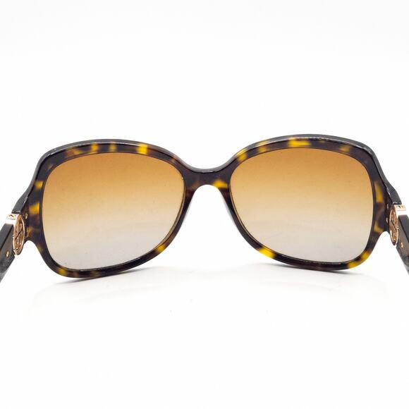 Tory Burch Havana Gold Polarized Sunglasses Office Siren Mobwife - Picture 2 of 5